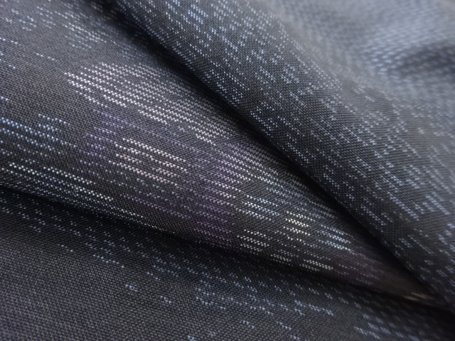  アンティーク　水車小屋模様織り出し本場泥大島紬着物